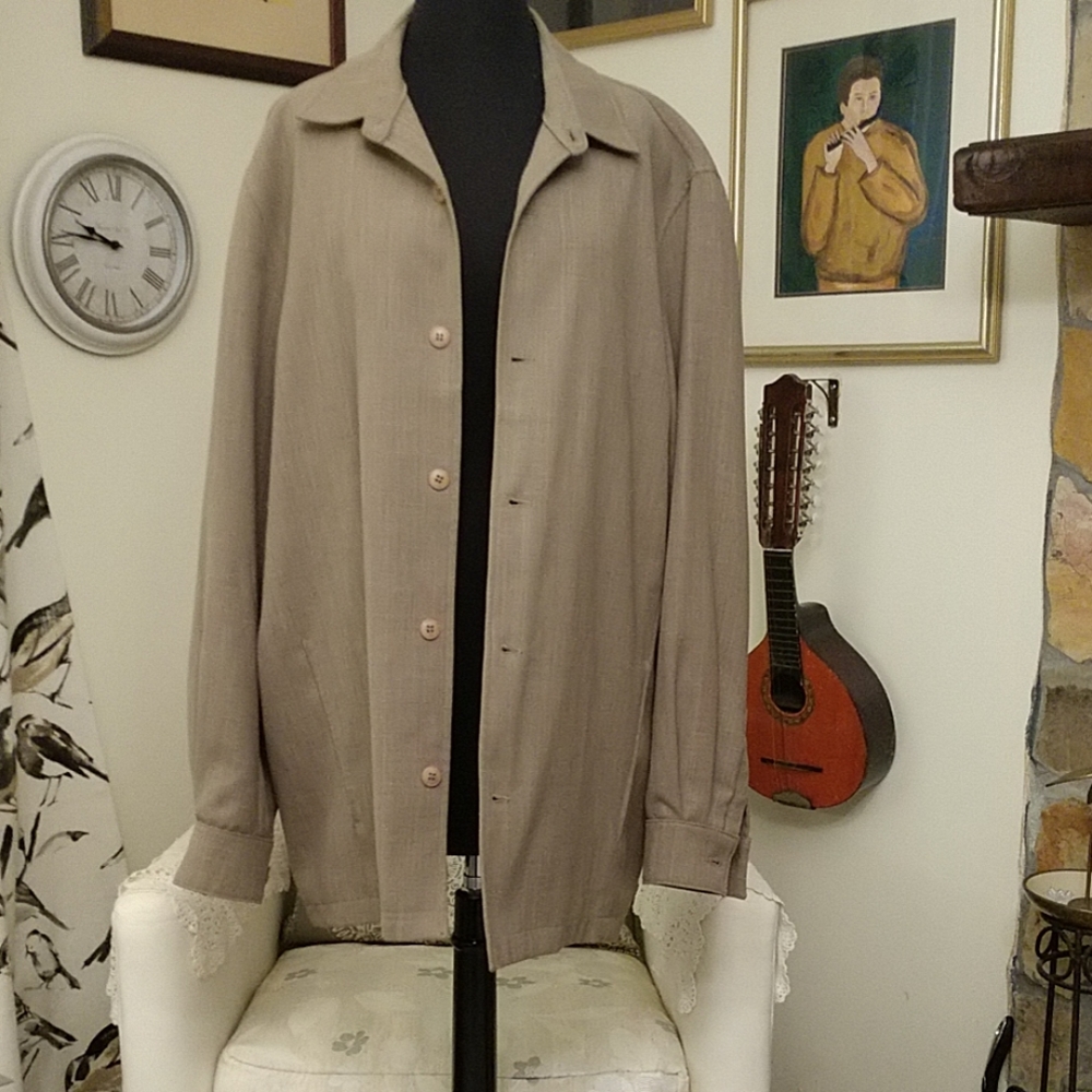 017 Men's Bachrach Liesure Coat Jacket -  XL Tan
